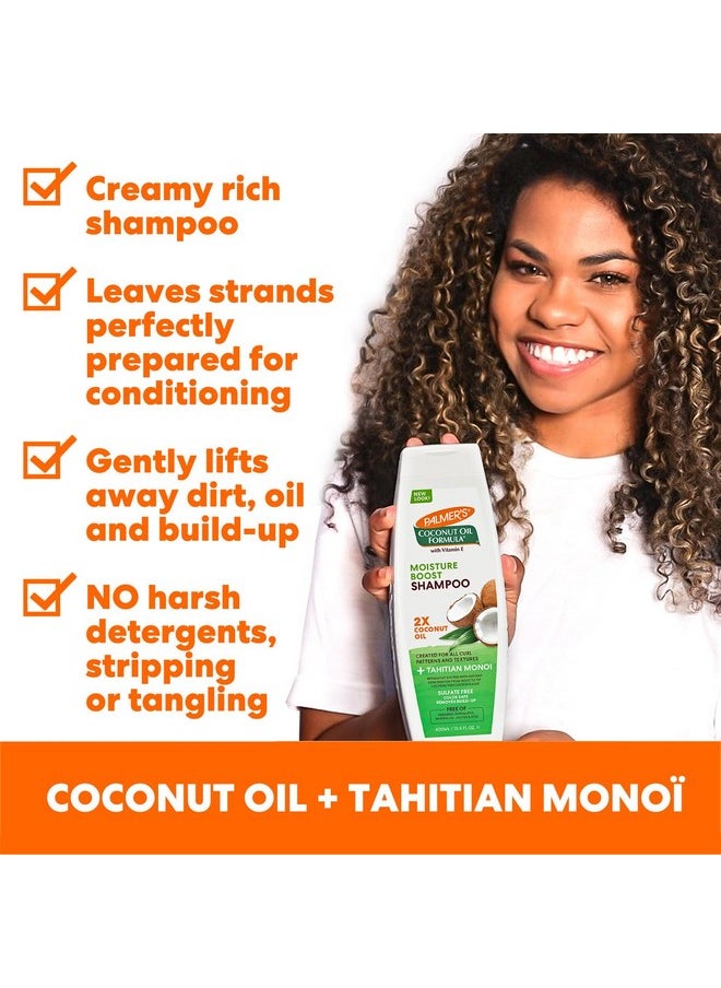 PALMER'S Palmer's Coconut Oil Shampoo for Moisture Boost of Dry, Damaged & Colour Treated Hair, Minimizes Tangles - 400ml  - Image 5