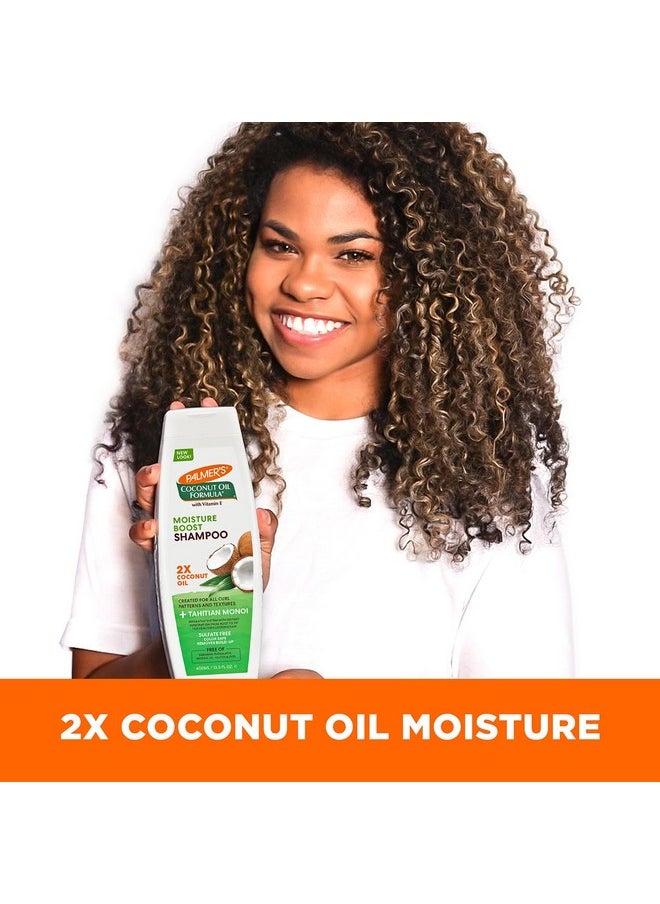 PALMER'S Palmer's Coconut Oil Shampoo for Moisture Boost of Dry, Damaged & Colour Treated Hair, Minimizes Tangles - 400ml  - Image 2