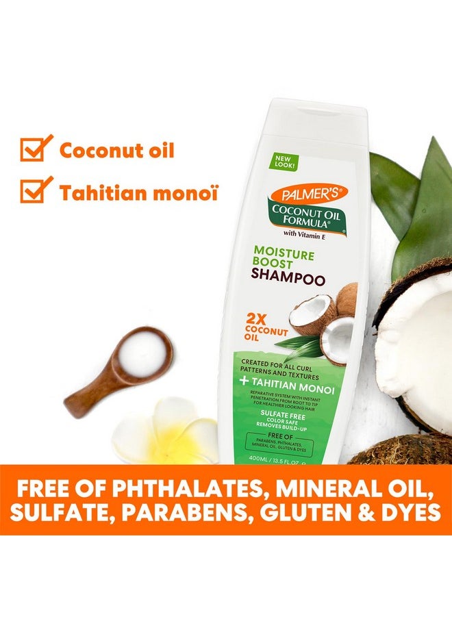 PALMER'S Palmer's Coconut Oil Shampoo for Moisture Boost of Dry, Damaged & Colour Treated Hair, Minimizes Tangles - 400ml  - Image 4