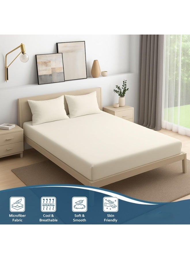 CADE Home 100% Cotton Sheets, Lightweight Super Soft Luxury 3 Piece Bed Sheet Set, Breathable, Durable & Cooling Bed Sheets Set, Easy Secure Fit, Machine Washable - Image 4