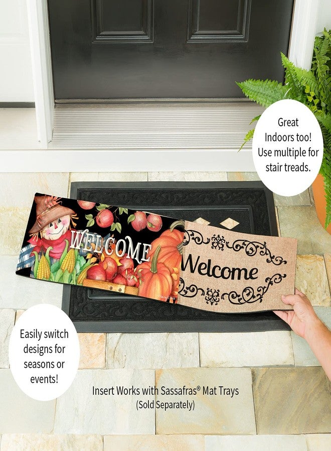 Evergreen Flag Sassafras Harvest Scarecrow Interchangeable Entrance Doormat | Indoor and Outdoor | 22-inches x 10-inches | Non-Slip Backing | All-Season | Low Profile | Home Decor - Image 3