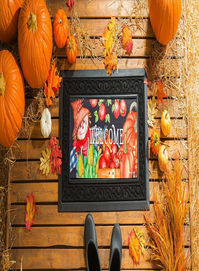 Evergreen Flag Sassafras Harvest Scarecrow Interchangeable Entrance Doormat | Indoor and Outdoor | 22-inches x 10-inches | Non-Slip Backing | All-Season | Low Profile | Home Decor - Image 5