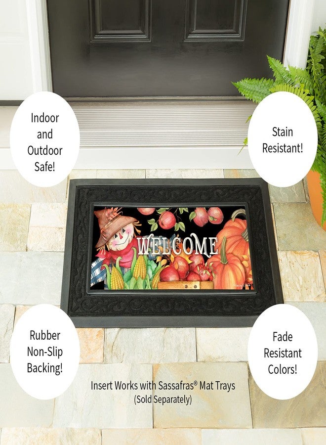 Evergreen Flag Sassafras Harvest Scarecrow Interchangeable Entrance Doormat | Indoor and Outdoor | 22-inches x 10-inches | Non-Slip Backing | All-Season | Low Profile | Home Decor - Image 4