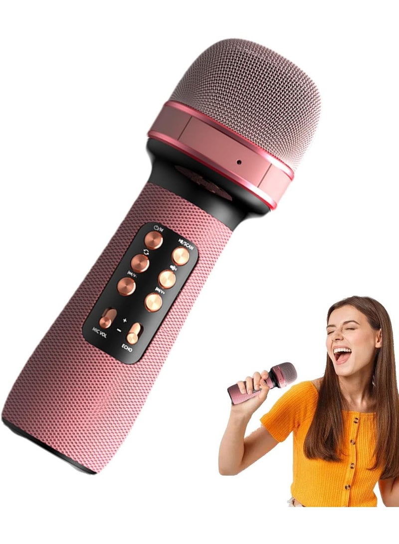 DLC Portable 7-in-1 Karaoke Wireless Microphone Handheld Mic Speaker Singing Home Party Birthday Wedding for All Smartphones Gift for Kids, Friends - Image 1