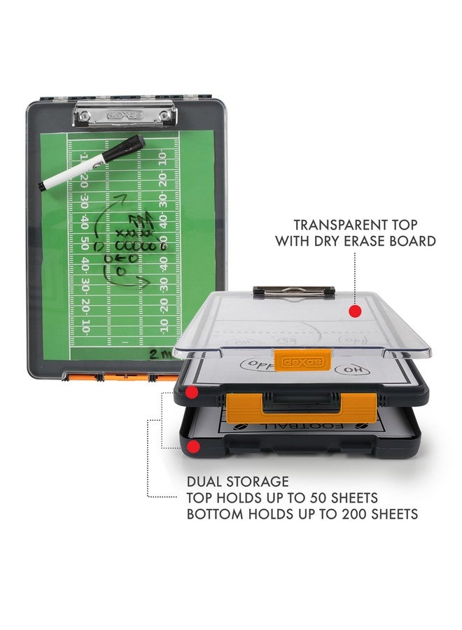 Dexas - 5717-804 Dexas Clearview Clipcase Dry Erase clipboard, 13.75 x 9.5 Inch, Orange - Image 4