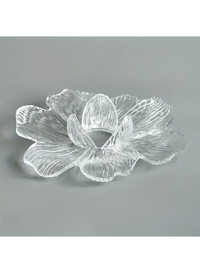 1pc Clear Acrylic Flower Lampshade For Pendant Table Floor Lighting E26 E27 Base - Image 1