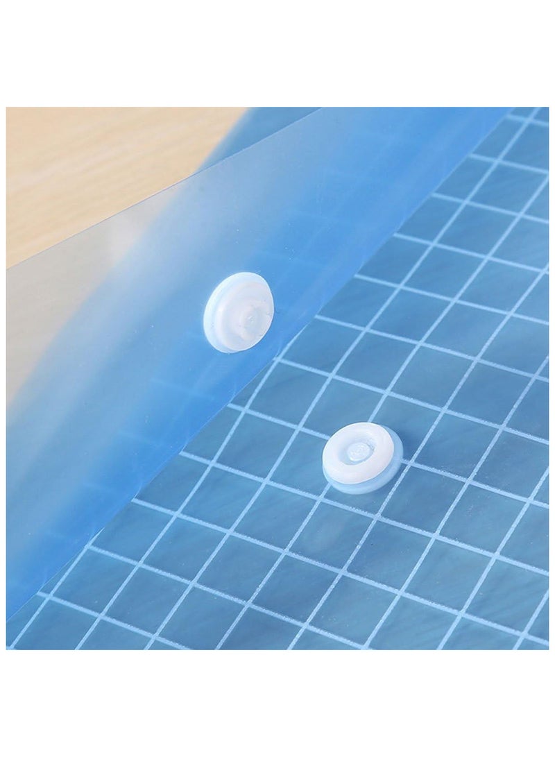 ECVV 6 Pack Plastic File Folders For Documents, Clear Plastic Folders Plastic Envelopes For Documents, Reusable Clear File Folders Plastic File Bag Poly Filling Envelopes, A4 Size - Image 5