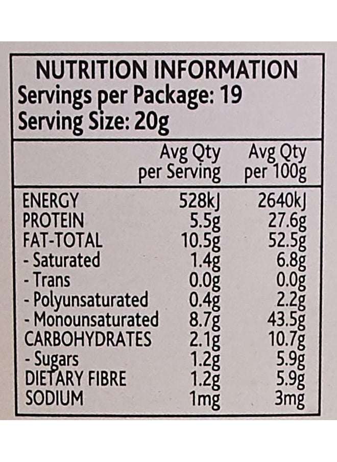 Mother Earth - Mother Earth Natural Unsalted Smooth Peanut Butter, No Added Sugar, 380 gms - Image 1