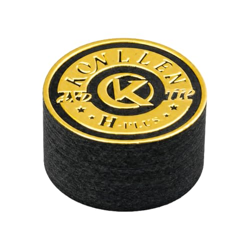 KONLLEN 14mm Pool Cue Tips – 9 Layers Laminated Cue Tip, S/M/H Hardness Options, Durable Billiard Cue Replacement Tip(KL Tip-H) - Image 1