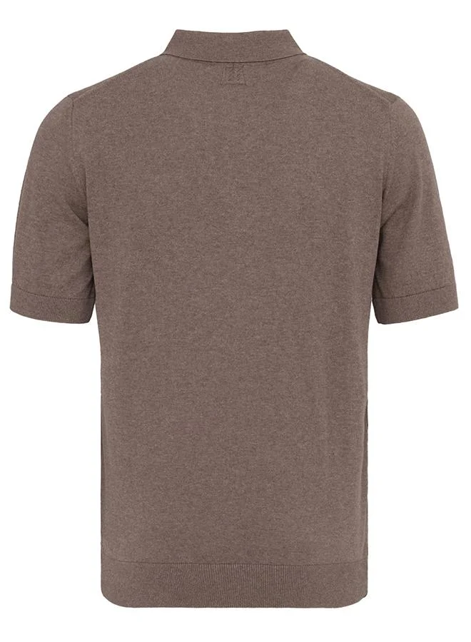 FELIX HARDY Beige-Brown Men's 100% Cotton Polo Shirt Short Sleeve Pack of 2 for Men | Best Price UAE