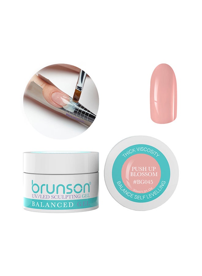 brunson Sculpting Camouflage Uv Builder Gel Balanced Level Gel Uv Sculpting Nail Gel System 30Ml Push Up Blossom Bg045
