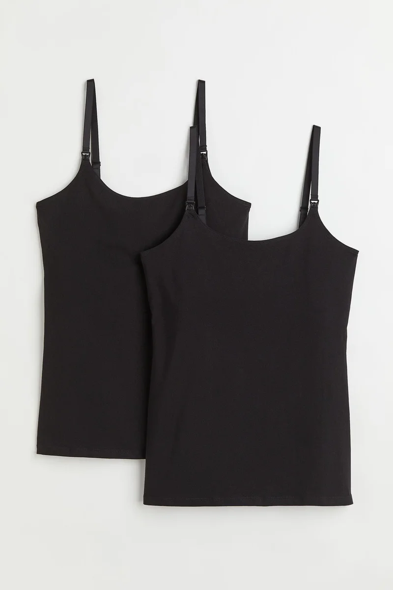 H&M MAMA 2-pack nursing tops