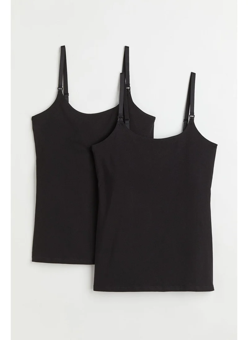 H&M MAMA 2-pack nursing tops
