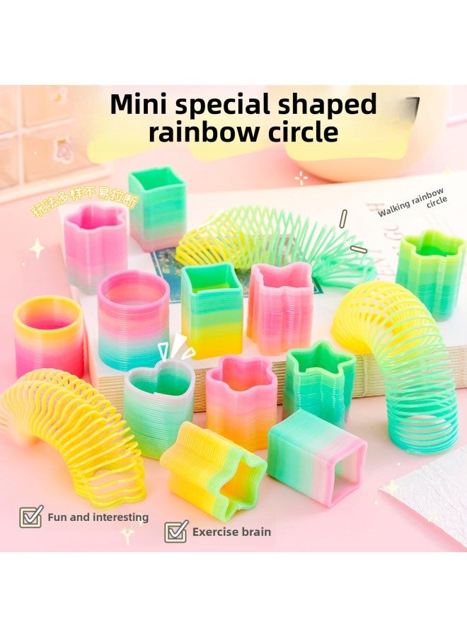 Y Children's Small Toys Yiwu Night Market Stall Commodities Park Square Year Stall Batch Fa Luminous Ceremony-Color:12 Mini Special-shaped Rainbow Circles  - Image 1