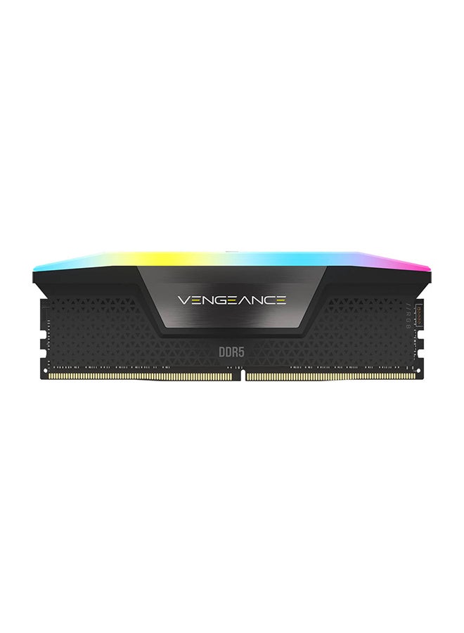 CORSAIR VENGEANCE RGB 32GB (2x16GB) DDR5 Desktop Memory Kit, 6400MHz Memory Speed, C32 CAS Latency, INTEL XMP 3.0, 1.40V Memory Voltage, 288 Pin, Dynamic Multi-Zone RGB, Black | CMH32GX5M2B6400C32 - Image 3
