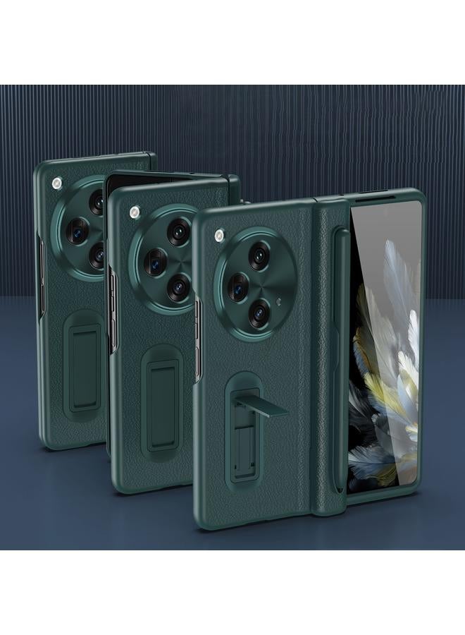 اس-توب جراب لهاتف OPPO Find N3 مصنوع من الجلد العادي مع قلم مدمج - Image 5