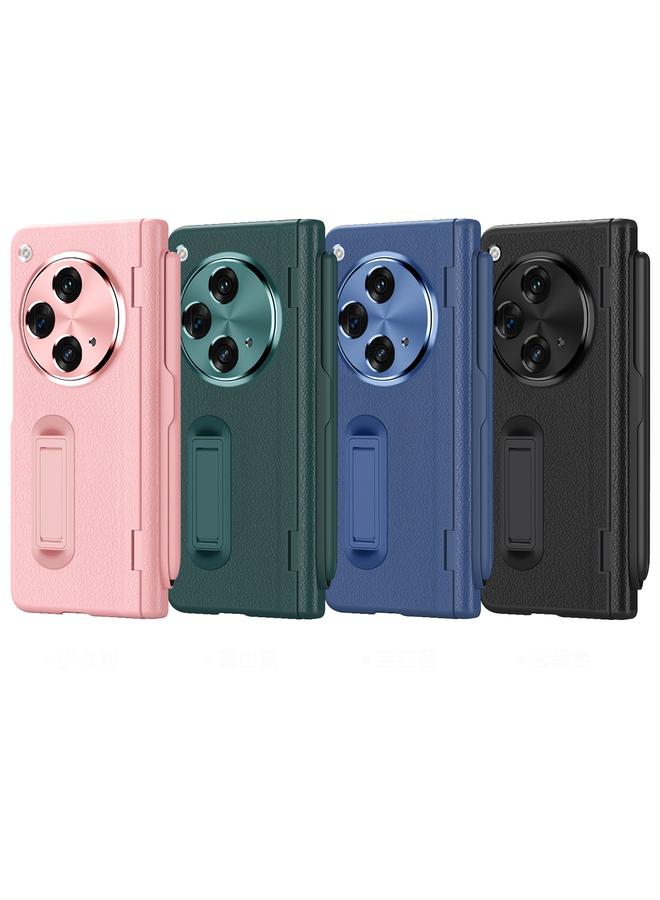 اس-توب جراب لهاتف OPPO Find N3 مصنوع من الجلد العادي مع قلم مدمج - Image 2