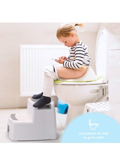 AZOD AZOD Step Stool for Kids, Toddler Step Stool in Bathroom, Kitchen,Bathroom Stool for Potty Training, Double Step Stool, Kids Sink Step Stool Thicken Non-Slip  - Image 2