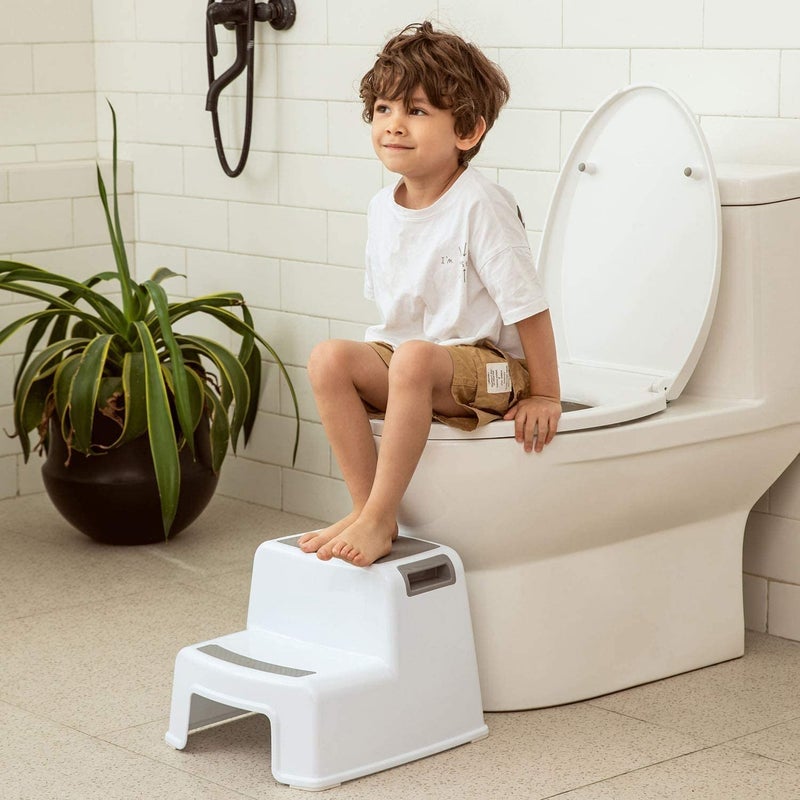 AZOD AZOD Step Stool for Kids, Toddler Step Stool in Bathroom, Kitchen,Bathroom Stool for Potty Training, Double Step Stool, Kids Sink Step Stool Thicken Non-Slip  - Image 4