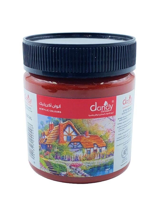 داندي الوان اكريليك 250 مل لون  بني غامق - Image 1