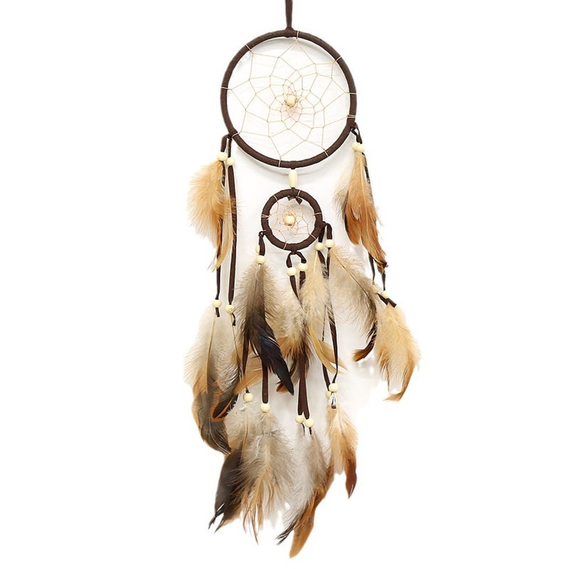 Foreign trade hot Indian style dream catcher home decoration dreamcatcher creative birthday gift(Brown） - Image 5