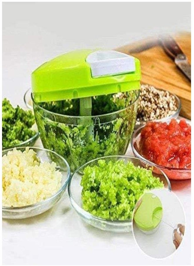 Denx Braxon Easy Rotate Slicer With Pull Cord, Manual Meat Grinder Chopper, Blender, Food Processor, Vegetable Cutter, Multicolor - Image 4