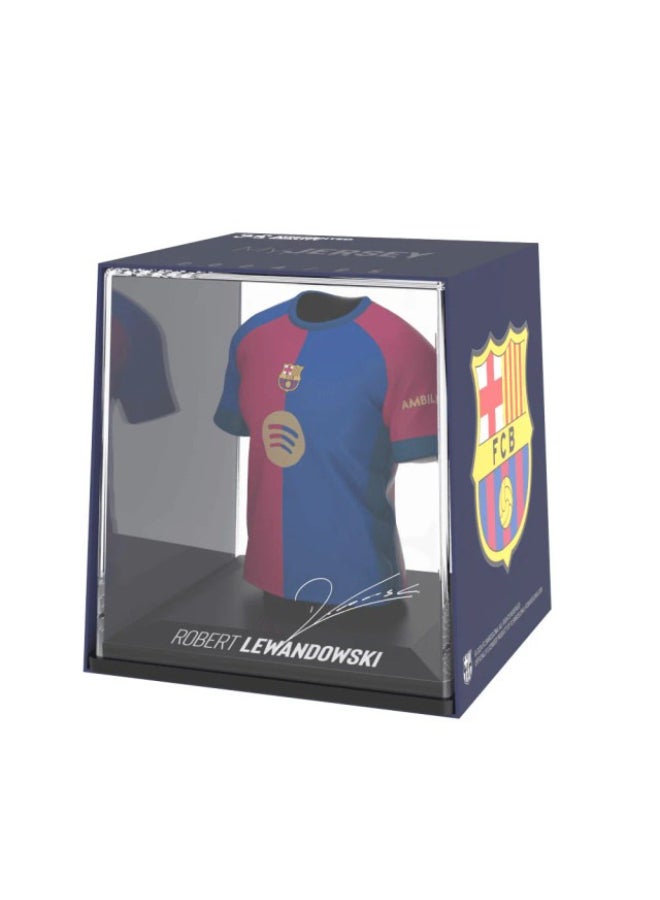 Splink Barcelona Lewandowski Home Jersey Display Case, Official Licensed Collectible, 2024/2025 - Image 4