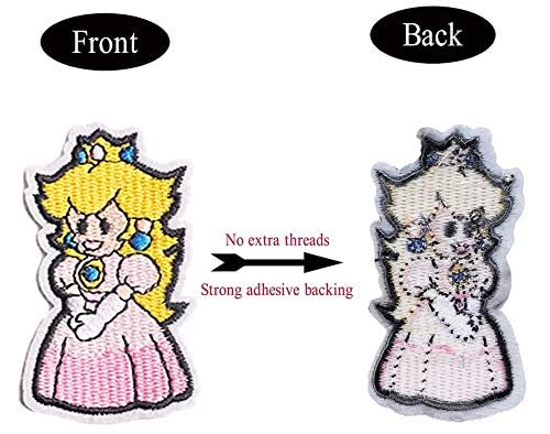 Nuguri Decorative Patches,16pcs Iron On Patches for Clothing, Embroidered Sew On Super Cute Cartoon Anime Patches for Kids Jackets, Shirts, Backpacks - Image 4