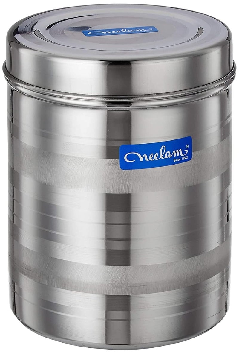 Neelam neelam Stainless Steel 13 (22G) Diamond Deep Dabba, 2600 ml, Silver – Elegant Storage Container with Diamond Pattern, Ideal for Storing Food, Perfect for Daily Use, Special Occasions, Easy to Clean.  - Image 2