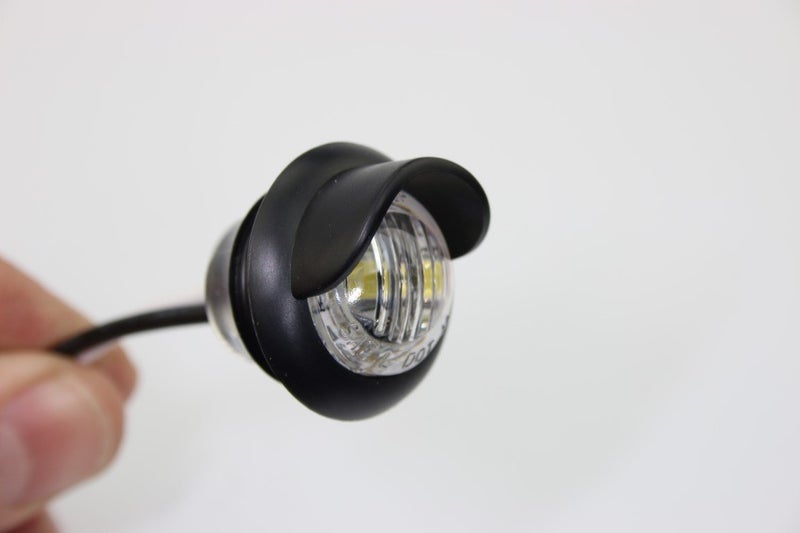 Pilotlights.net LED Convenience Courtesy or License Plate Light - Mini Round Hooded LED - 3/4" Diameter - Waterproof, Compact 12VDC Fixture Truck, Auto, RV, Aircraft lighting - Image 2