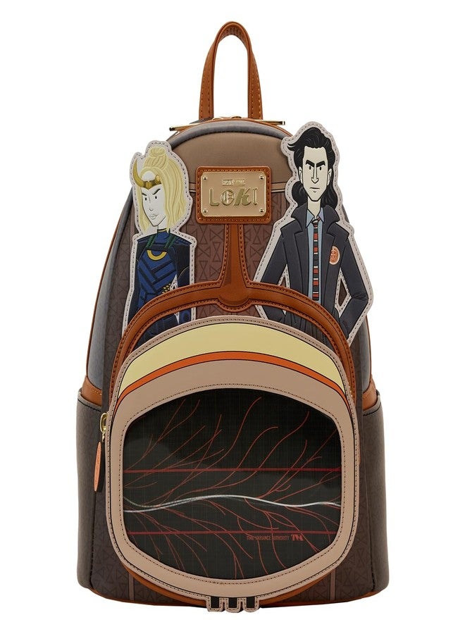 Loungefly Marvel Loki TVA Lenticular Multiverse Mini Backpack - Image 1