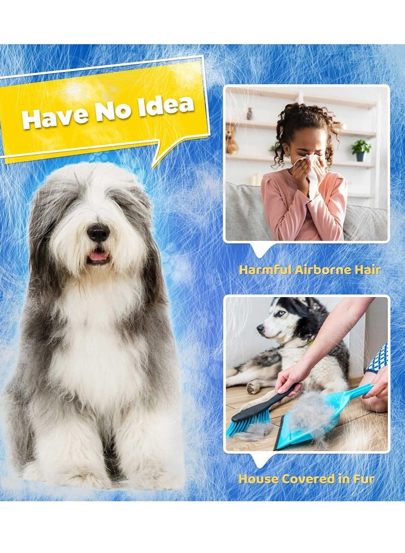 Bukela Pet Grooming Gloves, Upgrade Version with Enhanced 181 Silicone Grooming Tips, Hair Remover Mittens for Dogs & Cats, Bath Brush, 2 Pair  - Image 4