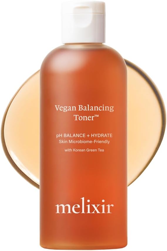 Melixir Vegan Balancing Toner for Calming Skin with Organic Green Tea Extract  98 Fl Oz  Alcohol Free Facial Toner for Sensitive Skin  Natural Korean Toner  CrueltyFree Package May Vary
