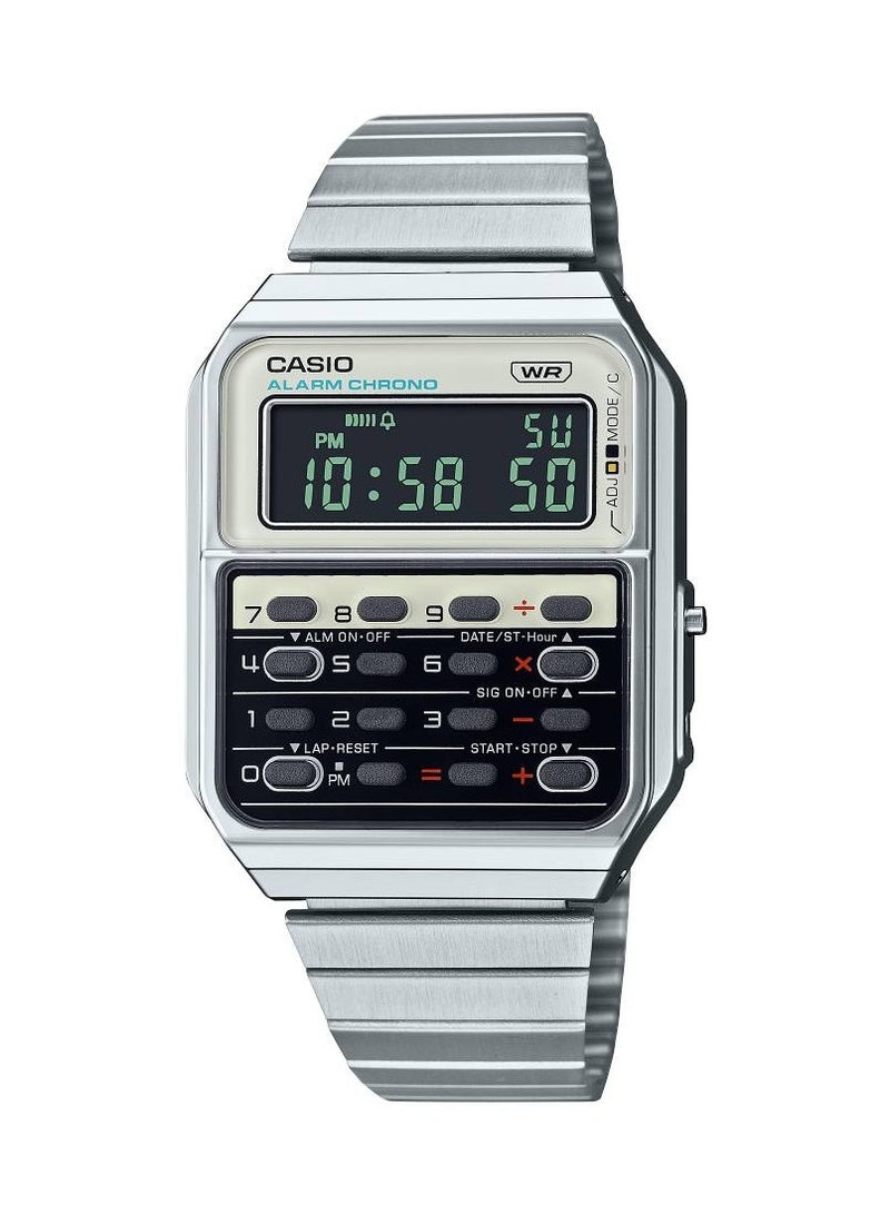 CASIO Digital Calculator Stainless Steel Watch CA-500WE-7DF  - Image 1