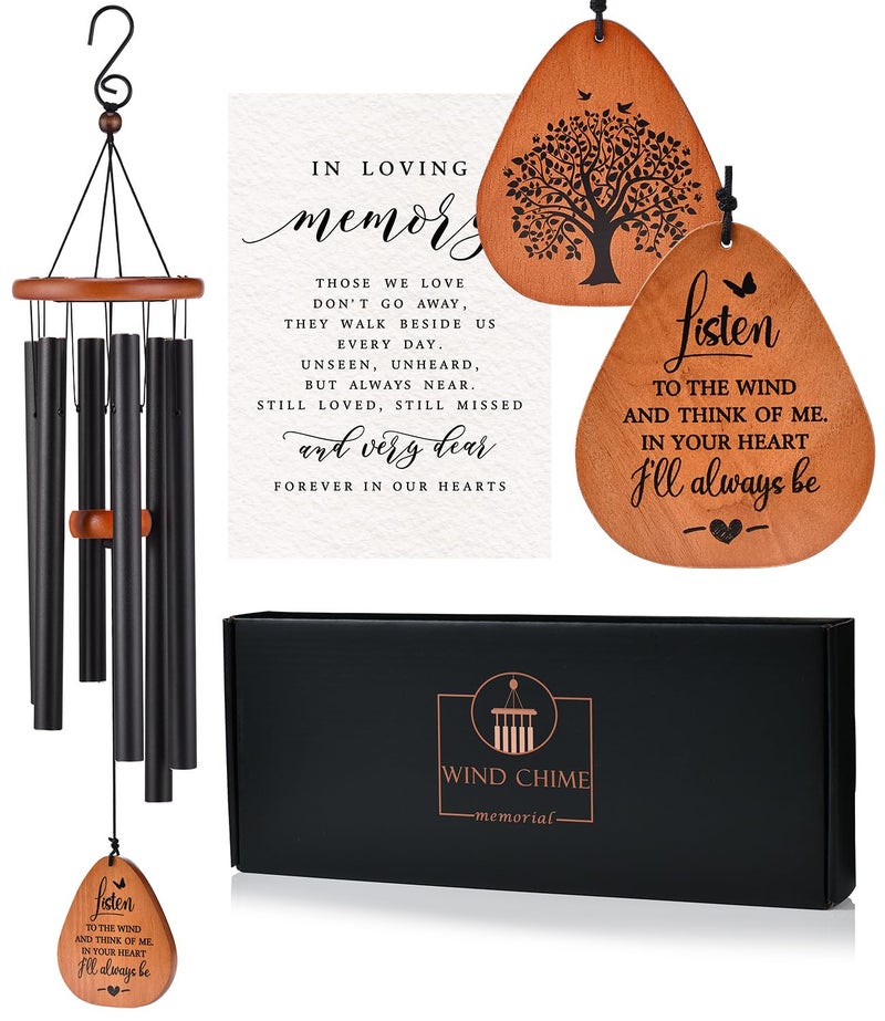 AMBOBE Memorial Wind Chimes for Loss of Loved One, Sympathy Wind Chimes Gift, Bereavement Gifts, Beautiful Outdoor Garden Decor with Soothing Melodic Tones - Image 1
