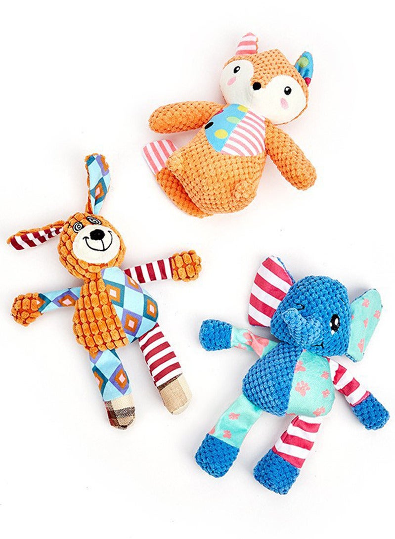 Generic Pet Plush Toy with Squeak for Cats and Dogs, Slacker Dog Appearance Resistant to Biting  - Image 2