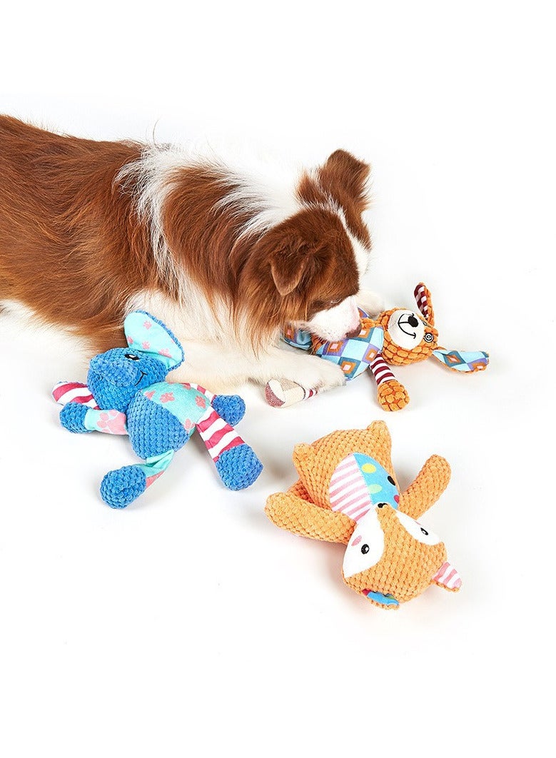 Generic Pet Plush Toy with Squeak for Cats and Dogs, Slacker Dog Appearance Resistant to Biting  - Image 3