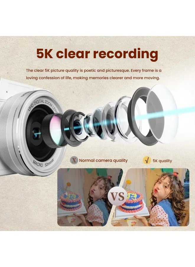 General - 5K high-definition campus camera, new micro-single camera with 64 million pixels, WiFi transmission - Image 1
