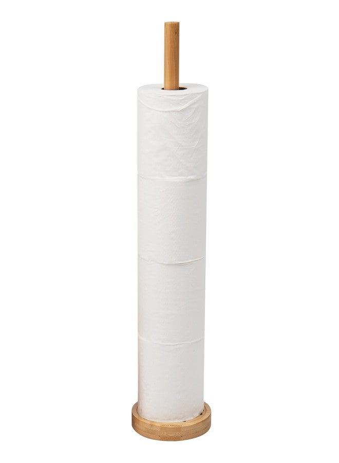 مايند ريدر غطاء علبة مناديل وحامل ورق تواليت بتصميم قارئ الأفكار، ديكور، مصنوع من رايون الخيزران، 5.5 بوصة طول × 5.5 بوصة عرض × 5.5 بوصة ارتفاع، طقم من قطعتين، بني - Image 5