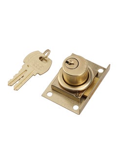 BMB tools Drawer Lock Gold Color with 2-Piece Keys|Cabinet Drawer Lock,Mailbox Lock, for Fixing Important Documents and Drawers Suitable for Door Panels  - Image 1