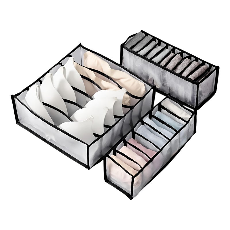 Wardrobe Organizer - Foldable Mesh Fabric Box for Delicates - Image 1