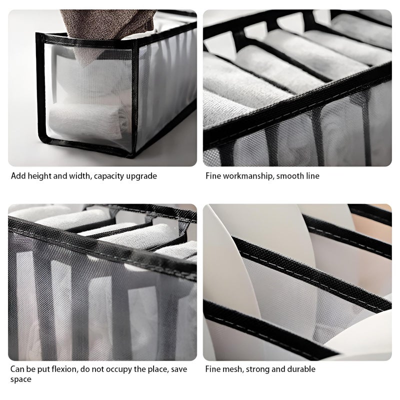 Wardrobe Organizer - Foldable Mesh Fabric Box for Delicates - Image 3