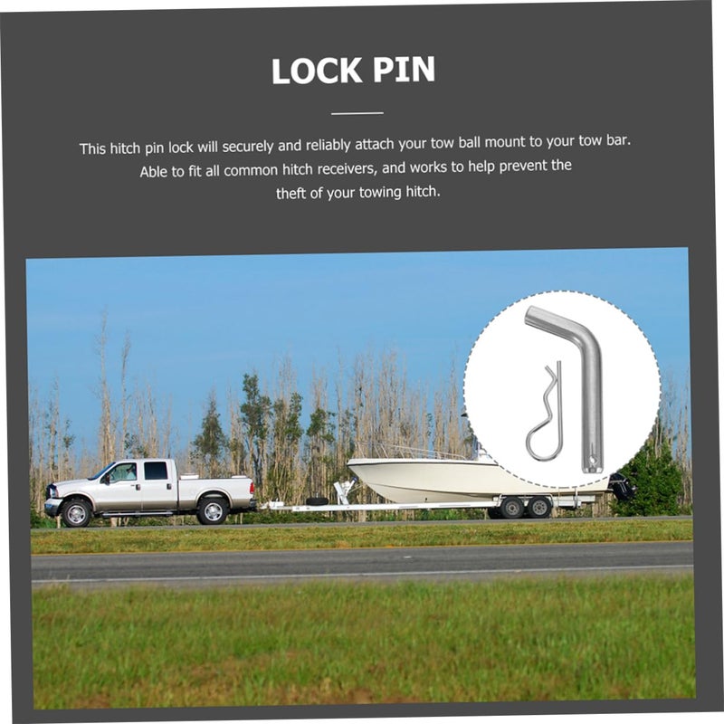 Stainless Steel 5 8 Inch Trailer Hitch Locking Pin for Towing RVs Boats Trucks Secure Coupling - Image 3