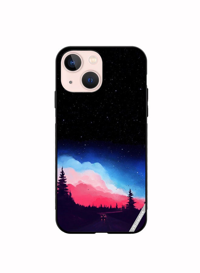 VR CREATIVE Protective Case Cover For Apple iPhone 13 Vibrant Cloud Design Multicolour - Image 1