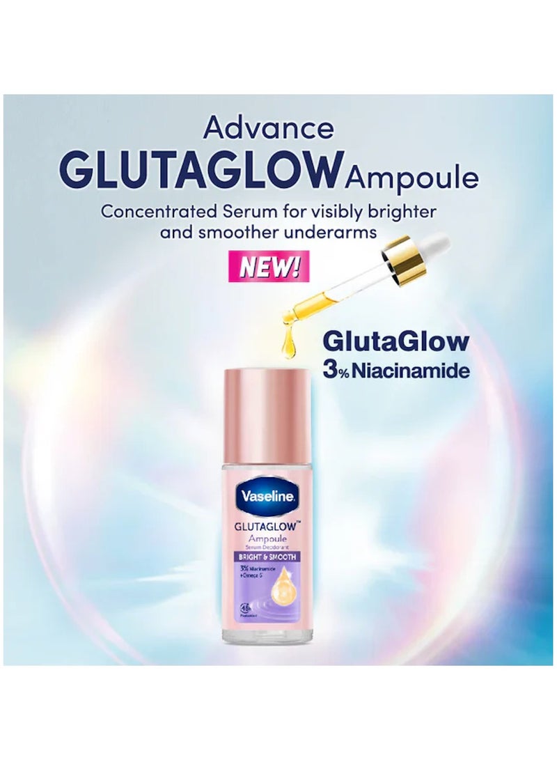 Vaseline Ampoule Roll on Serum Deodorant Bright & Smooth 45ml - Image 2