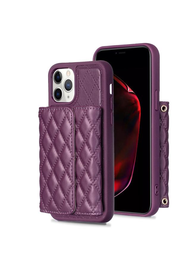 Zaboon Case For iPhone 11 Pro Max Horizontal Wallet Rhombic Leather Phone Case - Image 1
