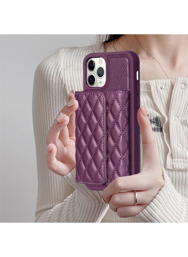 Zaboon Case For iPhone 11 Pro Max Horizontal Wallet Rhombic Leather Phone Case - Image 2