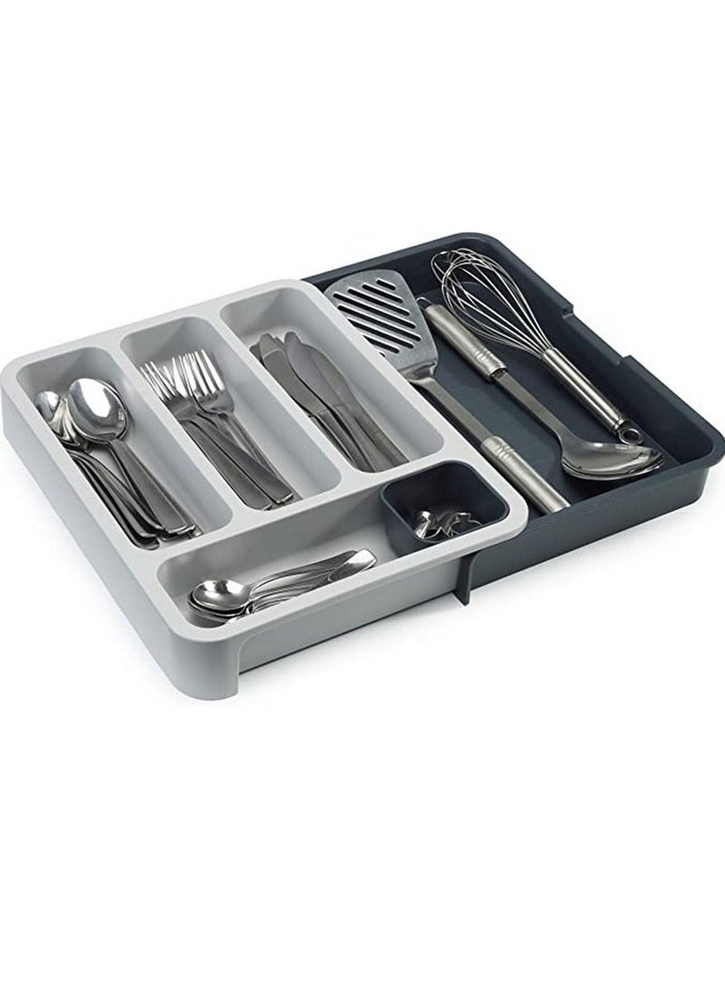 جوزيف جوزيف DrawerStore صينية أدوات مائدة قابلة للتوسيع رمادي