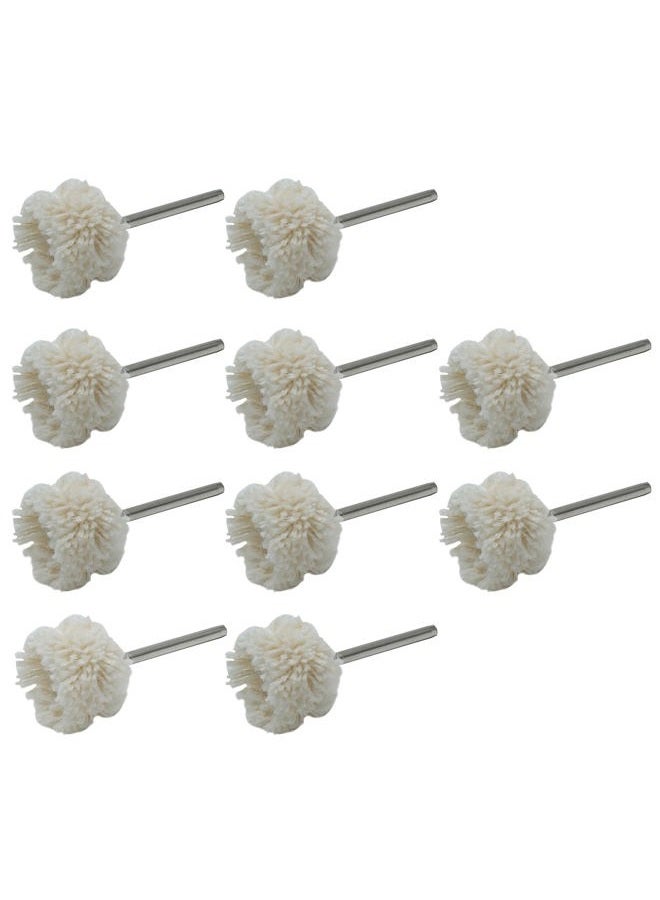 Aracombie 10PCS Polishing Buffing Wheel Set, 1/8 Inch Shank Cotton Buffing Kit Silver Polishing Tools, Watch Buffing Wheels Jewelry Polishing Kit - Image 1
