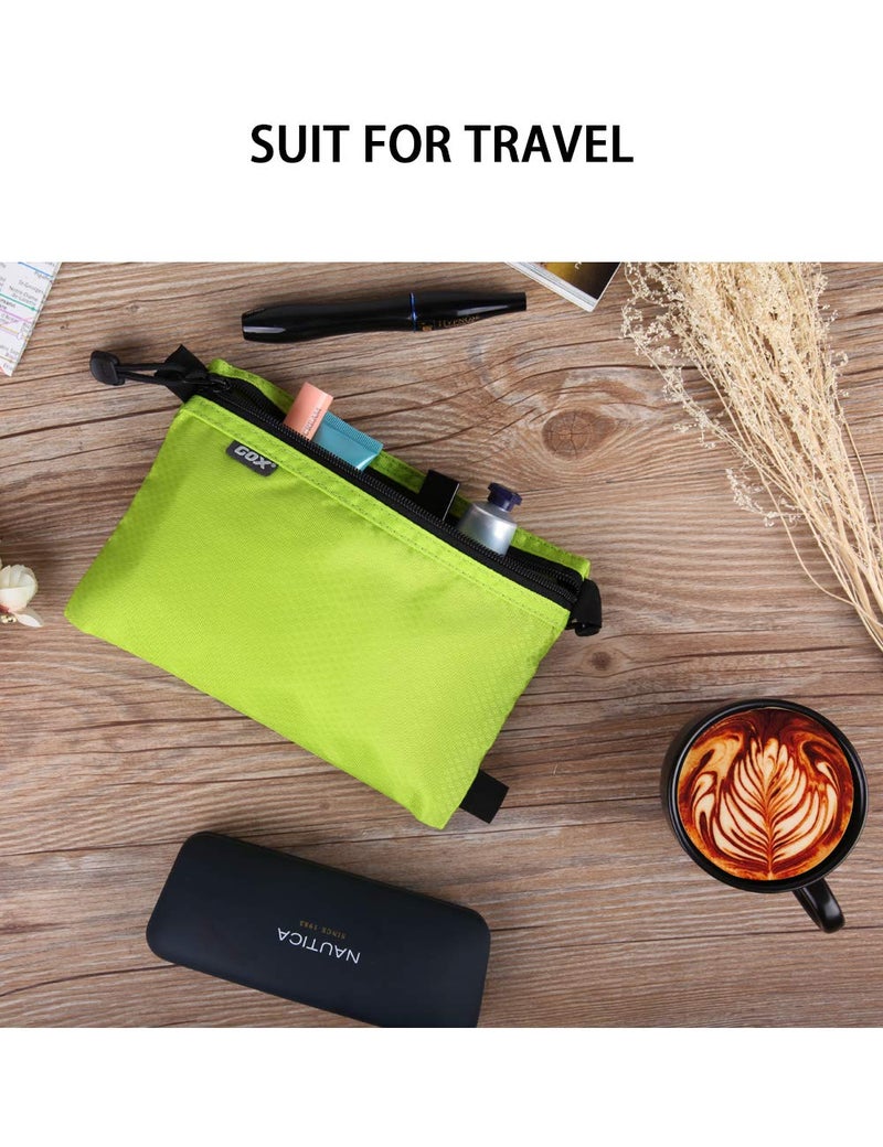 GOX Small Toiletry Bag for Men Bulk Cosmetic Bag Dopp Kit Carry On Zipper Pouch Organization Nylon Small Packing Sack Water Repellent - Image 2